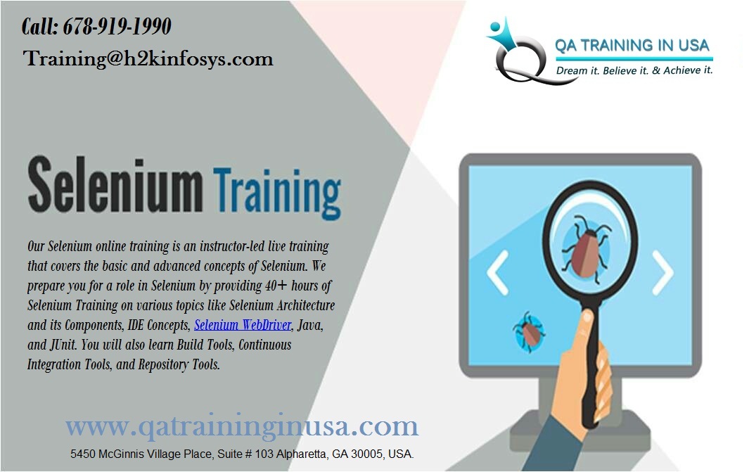 Selenium Online Training Classes in USA