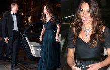 Kate sparkles in diamond necklace at charity fundraiser