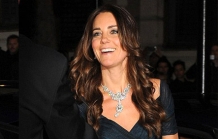 Kate sparkles in diamond necklace at charity fundraiser