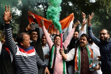 Election Results: Congress Celebrates Its Triumph at Headquarters