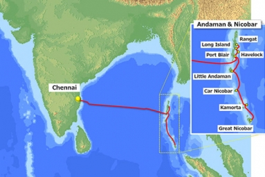 Chennai and Port Blair to be connected by Submarine fibre cable