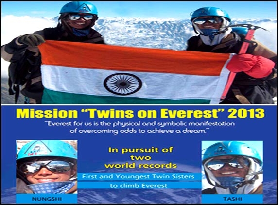 Indian sisters first twins climbs Mount Everest!