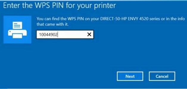 Find WPS Pin on HP...