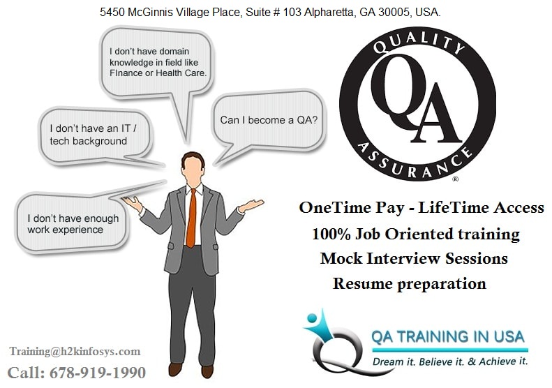 Quality Assurance Online Training in USA 