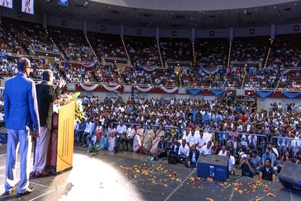 YS Jagan at Kay Bailey Hutchinson Convention Centre