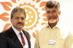 Anand Mahindra news, Chandrababu Naidu, anand mahindra heaps praise on andhra cm chandrababu naidu, Chandrababu