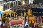 NYC Hotdog Stand, Hotdog Stand, swarm of 20 000 bees attack nyc hotdog stand, Soft drinks