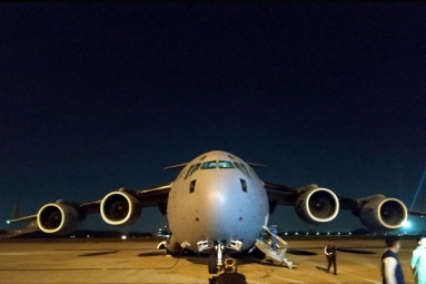 C-17 Globemaster sent by Indian Government to Airlift Indians from Iran