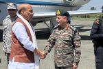 Defence Minister Rajnath Singh In Srinagar to meet Army Troops