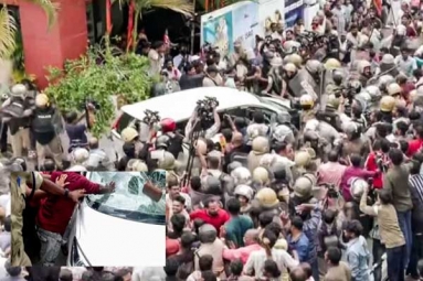ED team attacked in Kerala after Raids on Pinarayi Vijayan