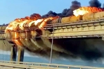 Crimea bridge latest, Crimea bridge, huge explosion on crimea bridge that connects russia, Vladimir putin