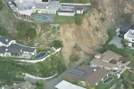Hollywood Hills, Laurel Canyon Boulevard, hollywood hills residences threatened by more landslides and rain, Big productions