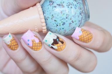 Interesting! Ice cream nails