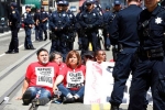San Francisco, San Francisco, dozens arrested in marriott worker protests in san francisco, Labor day
