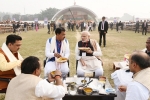 Pm in varanasi, PM Narendra Modi brings his own Tiffin for Lunch, pm narendra modi brought his own tiffin for lunch, Piyush vardhan singh rajkumar