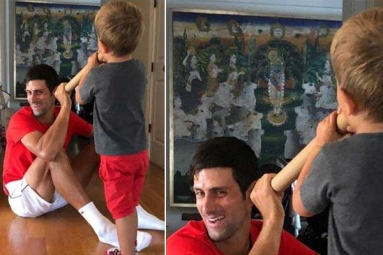 Is Tennis Star Novak Djokovic a Devotee of Lord Krishna? This Viral Pic with His Kids Is a Proof