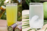 Sugarcane Juice vs Coconut Water health benefits, Coconut Water in summer, sugarcane juice vs coconut water in summer, Blood sugar levels Sugarcane Juice vs Coconut Water health benefits, Coconut Water in summer, sugarcane juice vs coconut water in summer, Blood sugar levels