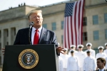 trump at Pentagon 9/11 remembrance ceremony, trump, trump vows to hit afghanistan s taliban harder than ever, John bolton