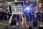 Trump rally, Tear gas, activists denounce police aggressive behavior after trump s rally on tuesday, Pepper spray