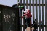 entering US via mexico, punjabi women, video clip shows punjabi women children crossing border fence into u s, Kurukshetra