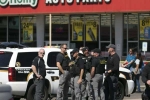 Officer hurt in police shooting, Officer hurt in police shooting, officer gets hurt after involving in a shooting at phoenix, Pepper spray