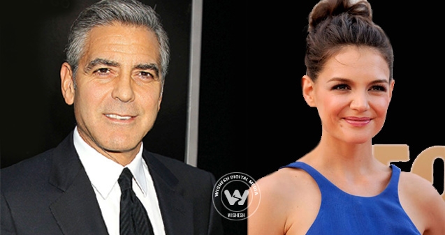 Something's on between Katie Holmes and George Clooney},{Something's on between Katie Holmes and George Clooney