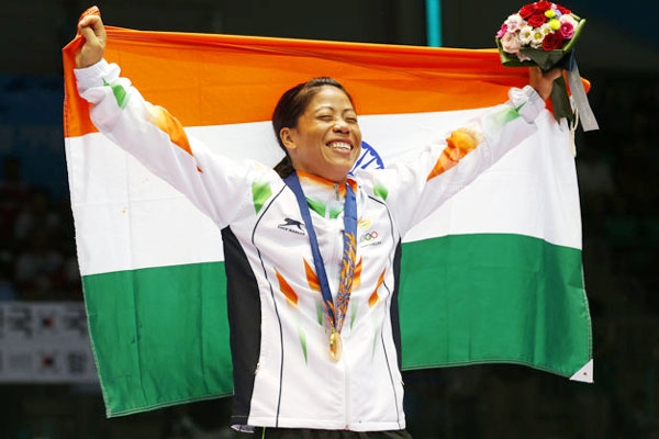 Mary Kom wins historic Gold at Asian Games },{Mary Kom wins historic Gold at Asian Games