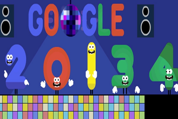 Google gets into party spirit with New Year doodle},{Google gets into party spirit with New Year doodle