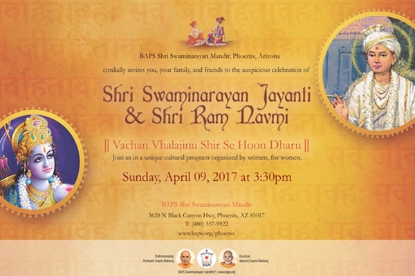 Swaminarayan Jayanthi & Sri Ram Navami for women in Arizona
