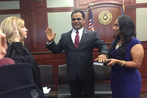 Indian-American KP George Takes Oath as Fort Bend County Judge