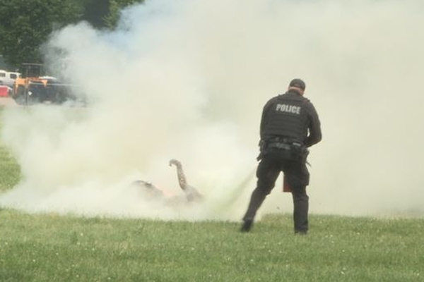 Watch: Man Sets Himself on Fire and Walks Outside White House