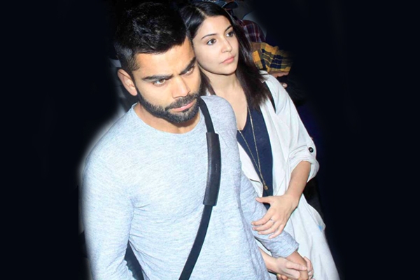 Anushka and Virat spotted at Mumbai Airport},{Anushka and Virat spotted at Mumbai Airport